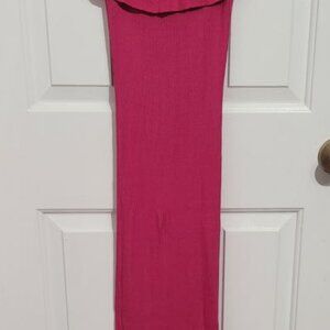 Bebe BodyCon Dress, Off the Shoulder, Fuchsia Purple, XS